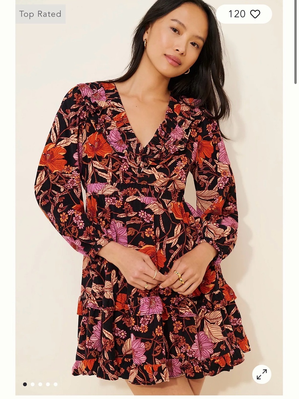 Pilcro Tiered Corduroy Dress